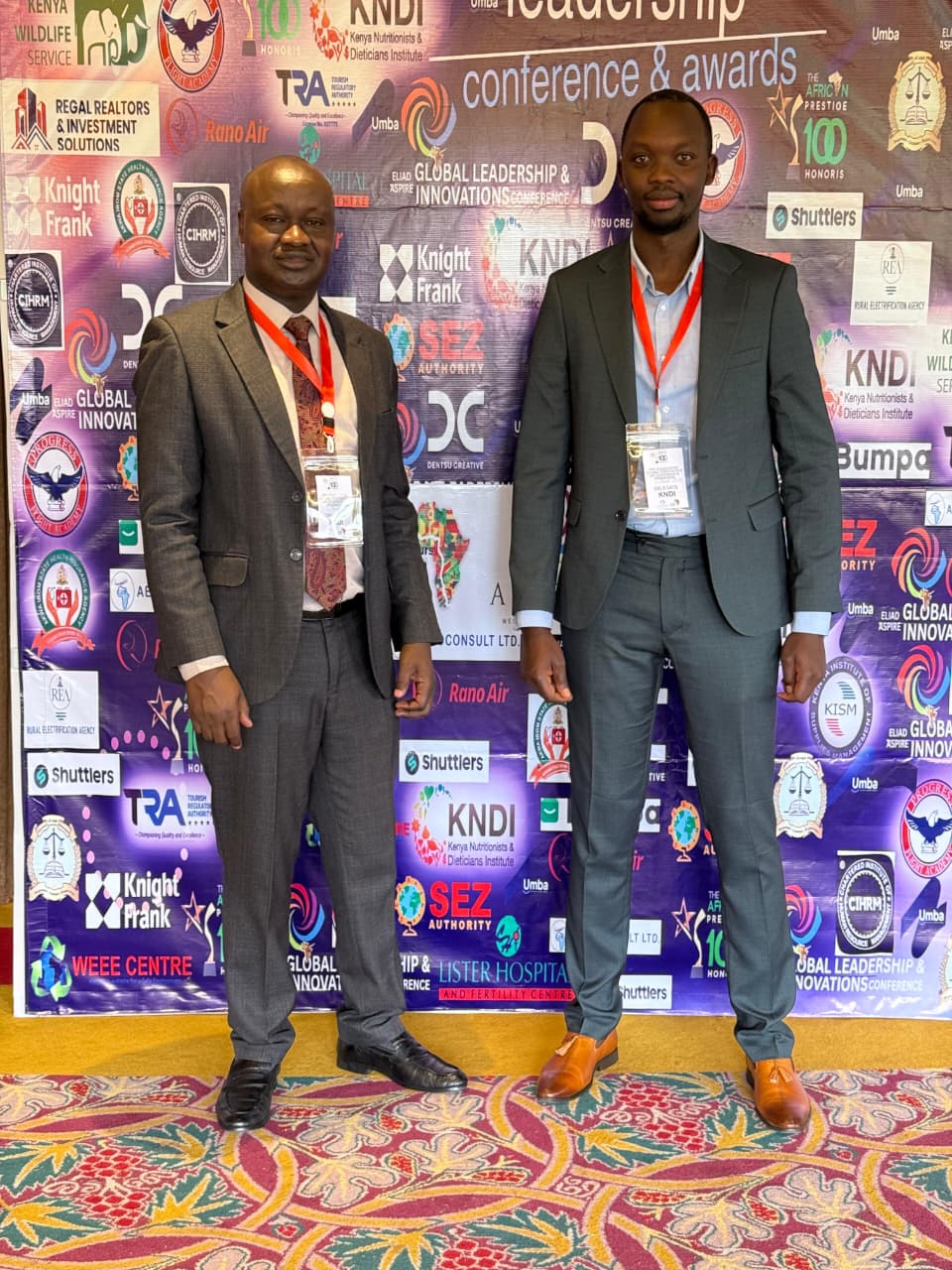 On April 25, 2026, the Chief Principal, Dr. Charles Koech, accompanied by the Deputy HOD – Health Sciences, Emmanuel Kipruto,attended the Eliad Aspire Global Leadership and Innovation Conference 2026, also known as the African Prestige Honoris Gala, held at the Pavilion Centre, Safari Park Hotel in Nairobi, Kenya.